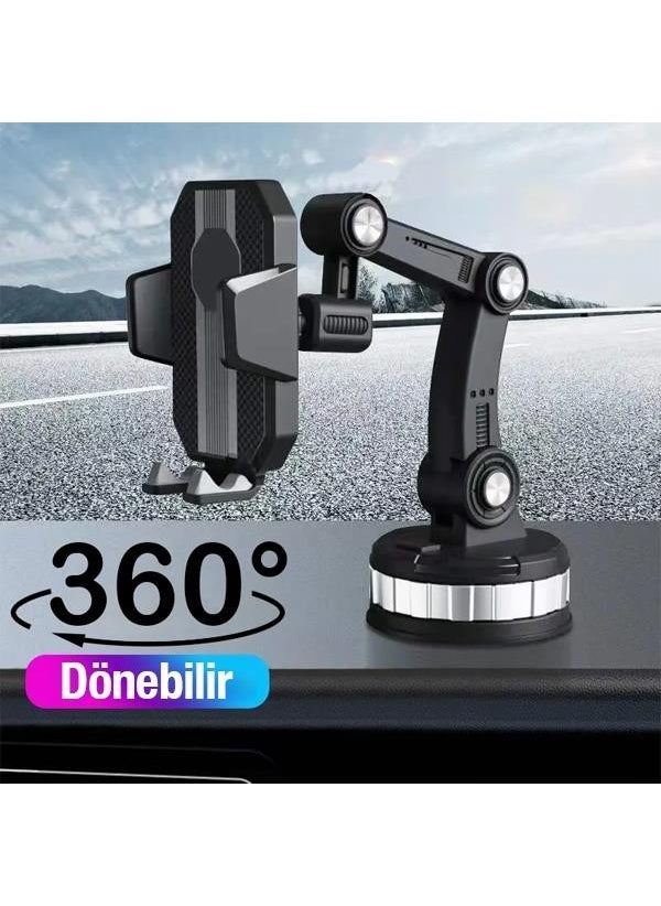 Polhammobile Polham Ultra Strong Suction Cup In-Car Phone Holder on the Glove Box and Adheres to the Window, for Horizontal and Vertical Use  - Image 3