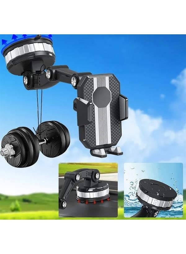 Polhammobile Polham Ultra Strong Suction Cup In-Car Phone Holder on the Glove Box and Adheres to the Window, for Horizontal and Vertical Use  - Image 4