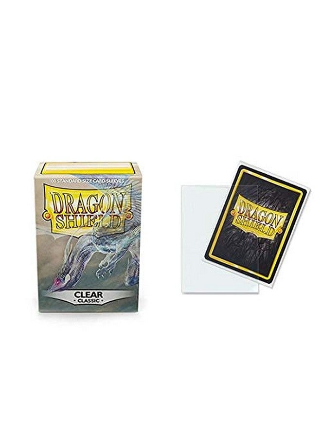 dragon shield 10 Packs Dragon Shield Classic Clear Standard Size 100 ct Card Sleeves Display Case - Image 3