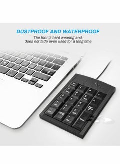 Generic Number Pad, 19-key Portable Wired Numeric Keypad, Keyboard Extensions with Multiple Shortcuts for Laptop Desktop PC Notebook  - Image 4