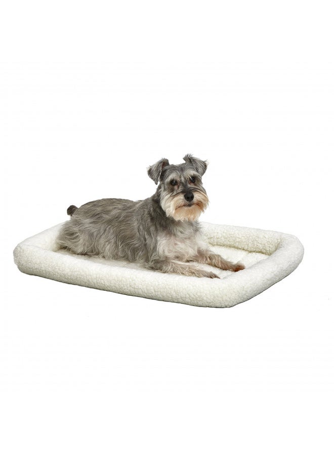 MidWest Homes for Pets 30L-Inch White Fleece Dog Bed or Cat Bed w/ Comfortable Bolster,Ideal for Medium Dog Breeds&Fits a 30-Inch Dog Crate,Easy Maintenance Machine Wash,1-Year Warranty,Model:40230 - pzsku/Z3CDEE7E44F98ECA257AEZ/45/_/1731077904/b5ce9b90-bb1b-4eed-b1f4-76d6f33b18ef