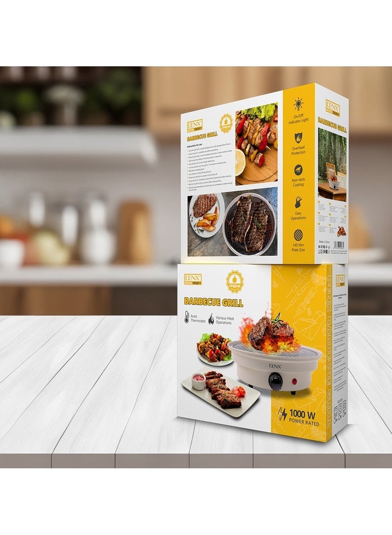 Denx Electric Grill - Smokeless indoor barbecue grill with non-stick surface, high-efficiency heating, and easy cleaning - Image 5