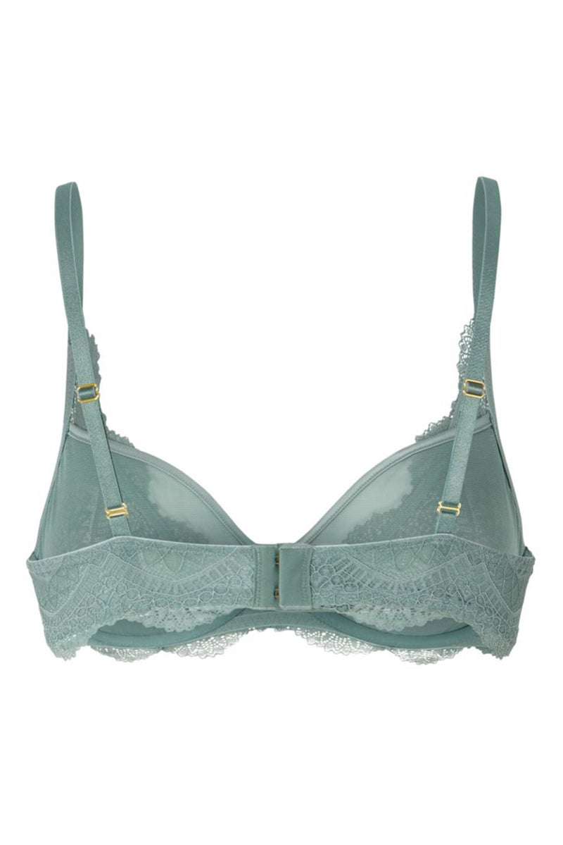 Tchibo Women Non Padded Lace Underwired Bra, Light Green - Image 3