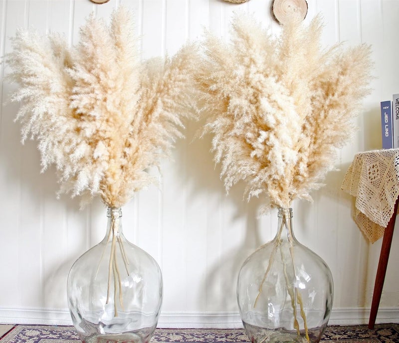 CKBT 10pcs 40'' Pampas Grass Tall Decor - Pompas Floral, Tall Pampas Grass for Floor Vases, Living Room Floor, Floor Plants, Plumas para, and Grass Wall Decor - Image 2