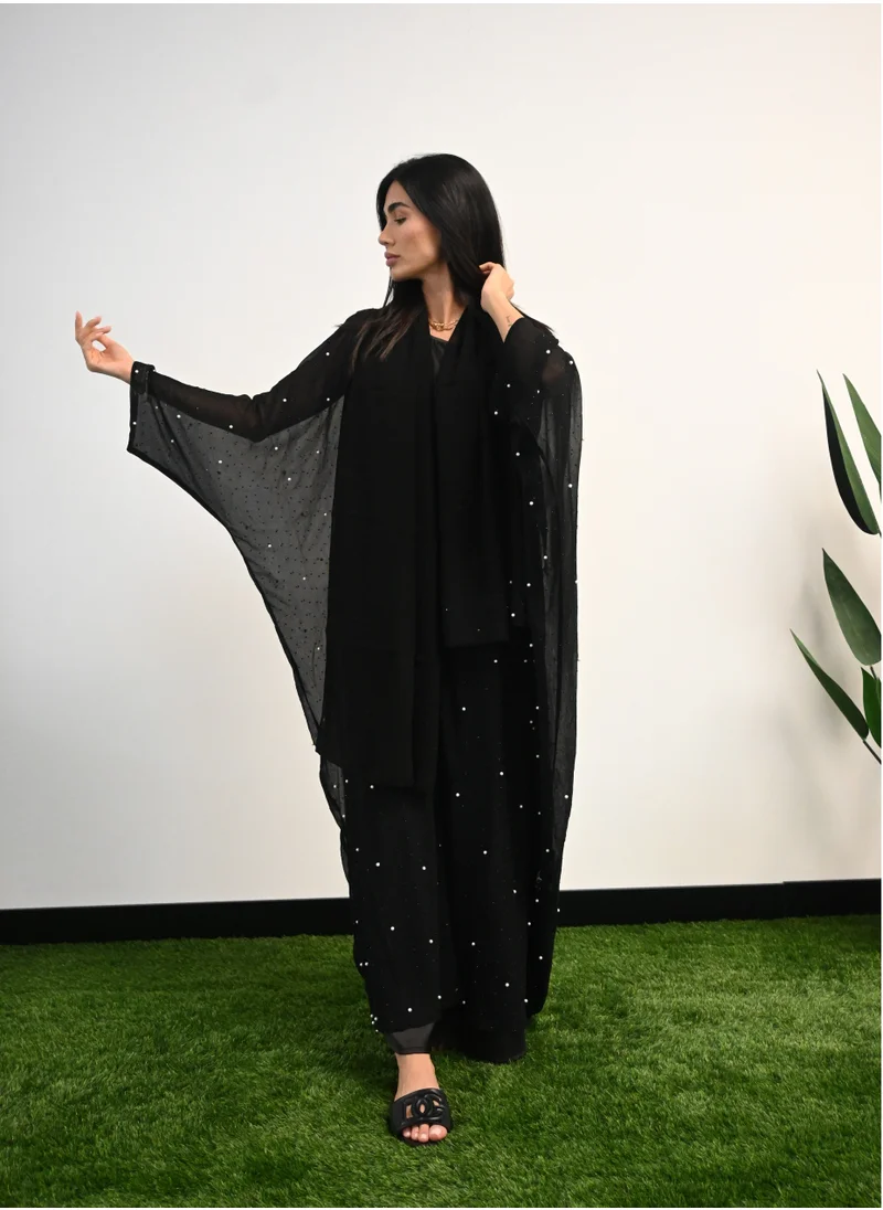 JAMEELA Pearl Embellishment Fashion Abaya