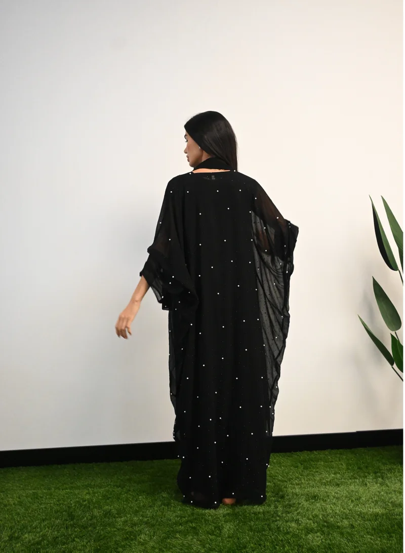 JAMEELA Pearl Embellishment Fashion Abaya