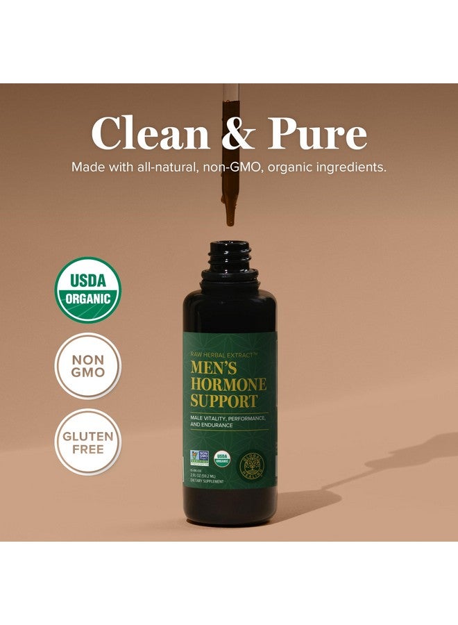 Global Healing Center Men's Hormone Support - Organic Liquid Supplement with Tribulus Terrestris - 2 Fl Oz - Image 4