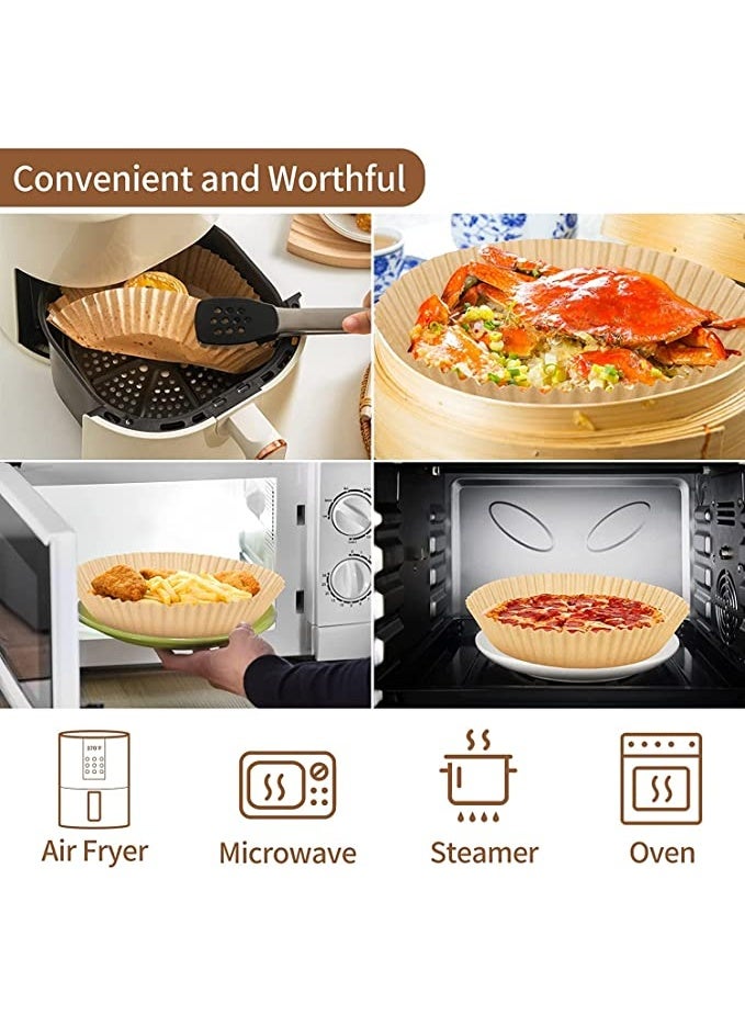 SKAFA Air Fryer Liner Round 20CM 100 Pcs | Air Fryer Paper Plate, Baking Paper, Parchment Paper, Non-Stick Oil-Proof. - Image 3