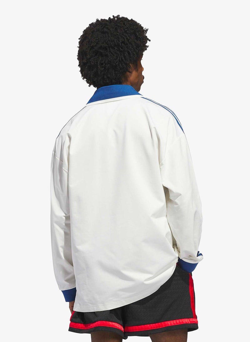 Adidas Basketball Courtside Polo Shirt - Image 4