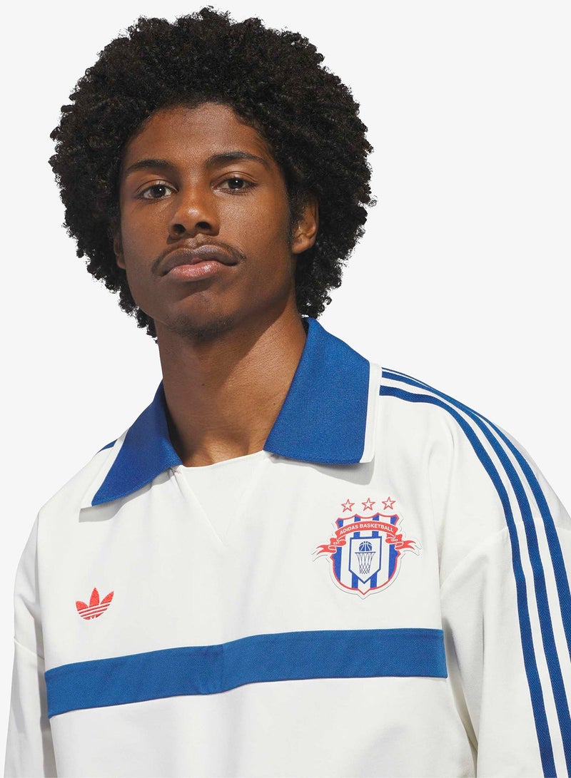 Adidas Basketball Courtside Polo Shirt - Image 5