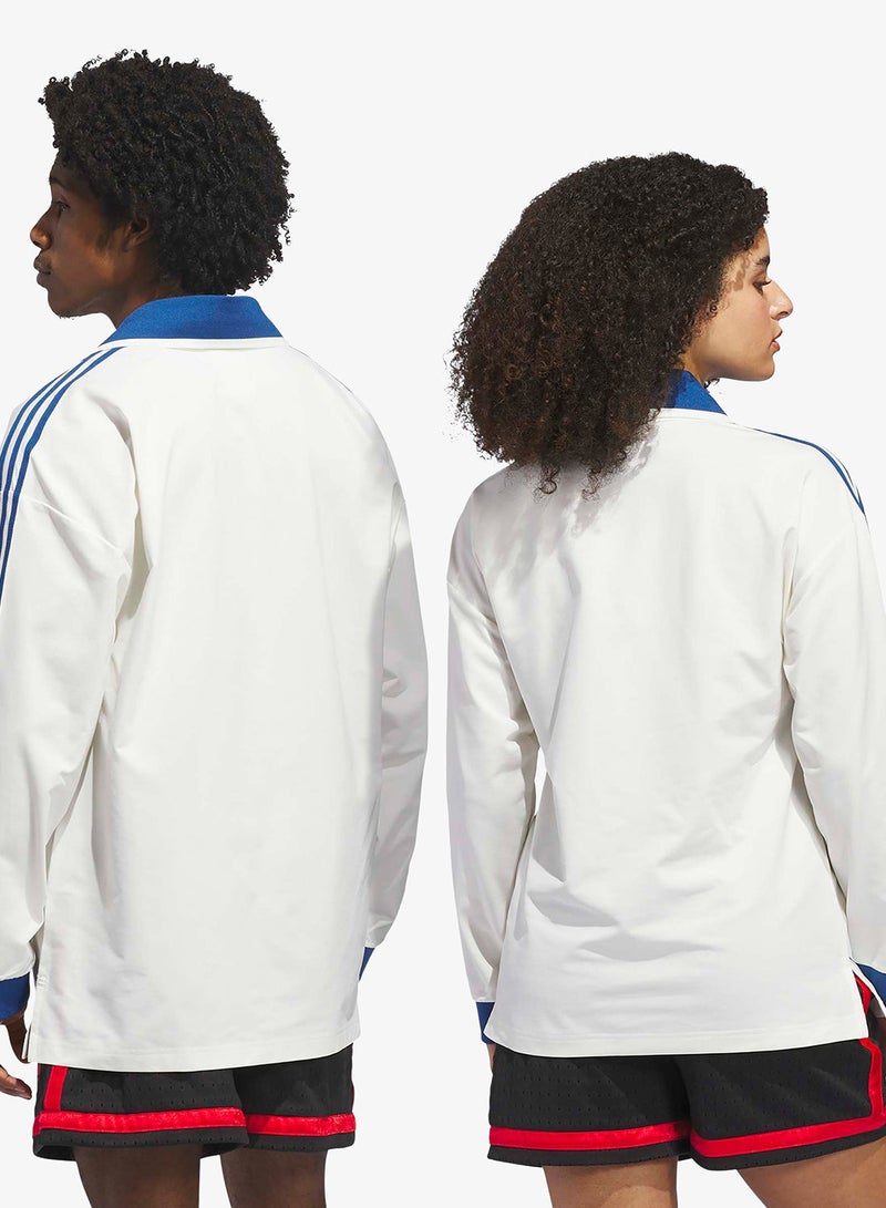 Adidas Basketball Courtside Polo Shirt - Image 2