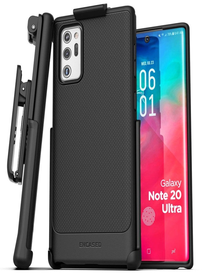 إنكاسد جراب مشبك حزام لهاتف Galaxy Note 20 Ultra (Thin Armor) غطاء نحيف بمقبض مع حافظة - أسود (Note 20 Ultra) - Image 1