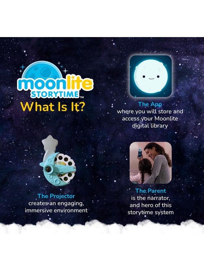 Moonlite Moonlite Storytime Projector, Magical Bedtime Kids Book Projector for Immersive Reading Experience, Smartphone Compatible Storybook Projector, Interactive Learning Fun for Kids - Image 4