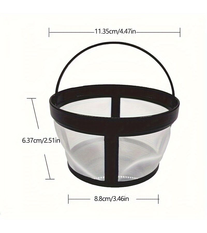 Reusable Nylon Coffee Filter Basket Water Purification For Drip Coffee Machine 2 Bags Cone Hand Pour Filter - Image 2