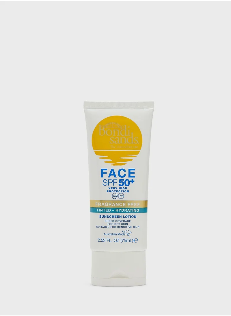 BONDI SANDS Bondi sands Face 50+ Fragrance Free Tinted-Hydrating - 75ML