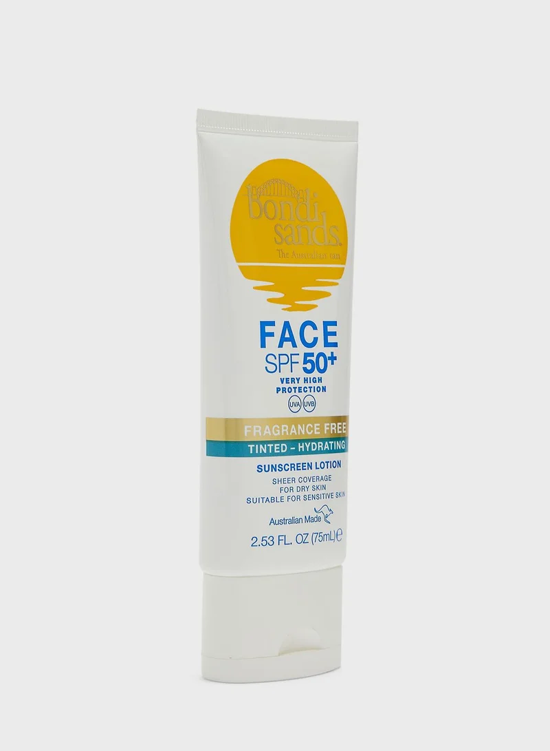 BONDI SANDS Bondi sands Face 50+ Fragrance Free Tinted-Hydrating - 75ML