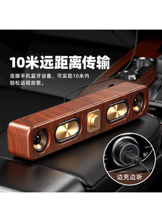 نيوترل موديل خاص - صوت رجعي مكتبي - سماعة خارجية عملية - ووفر ثقيل - جودة صوت عالية - خشب طبيعي - بلوتوث طويل المدى - Image 3