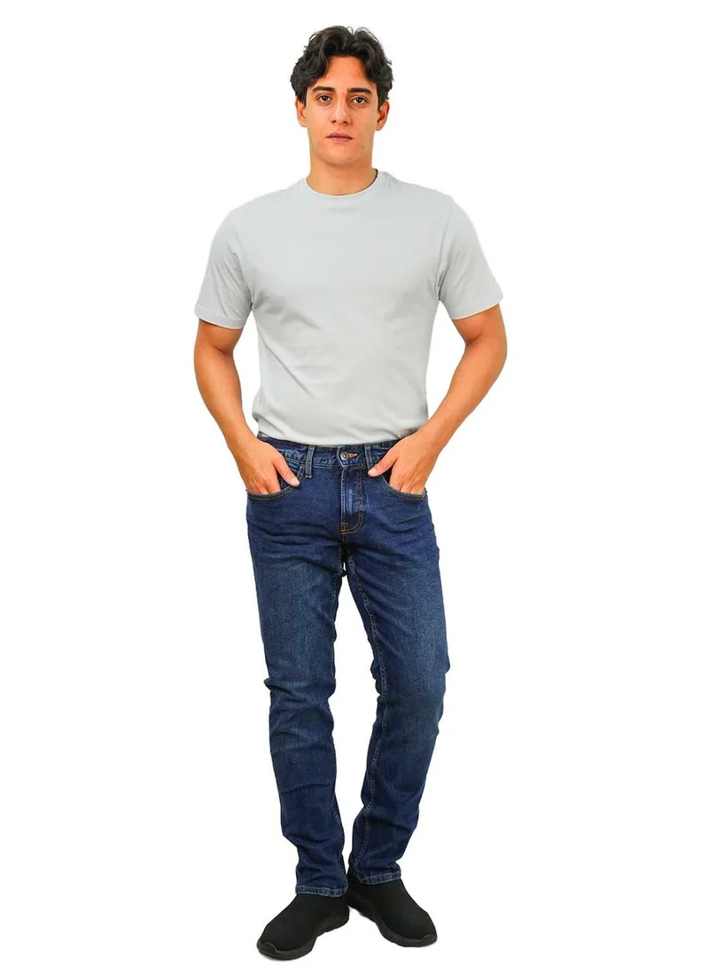 GIORDANO Men's Slim Tapered Jeans: Low Rise, Denim Stretch