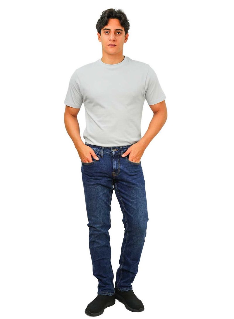 GIORDANO Men's Slim Tapered Jeans: Low Rise, Denim Stretch - Image 2