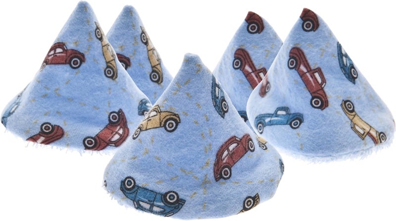 Beba Bean Pee-Pee Teepee in Blue with Cars Design - 5 Pack - Image 1