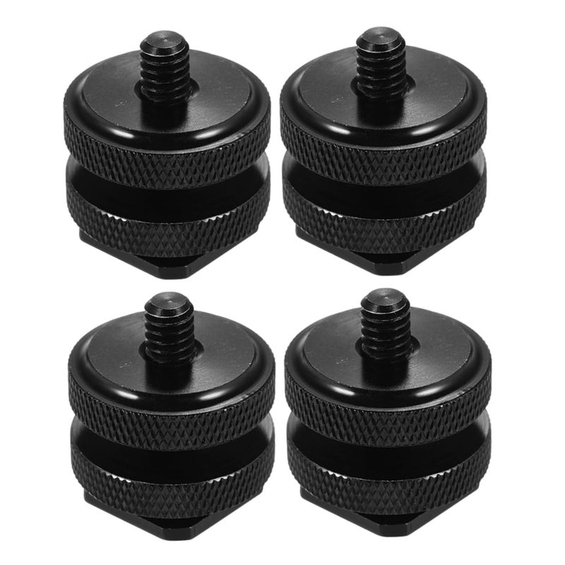 4 PCS Tripod Screw Adapter with Hot Shoe Mount for Camera Microphone LED Light Accessories - Image 2