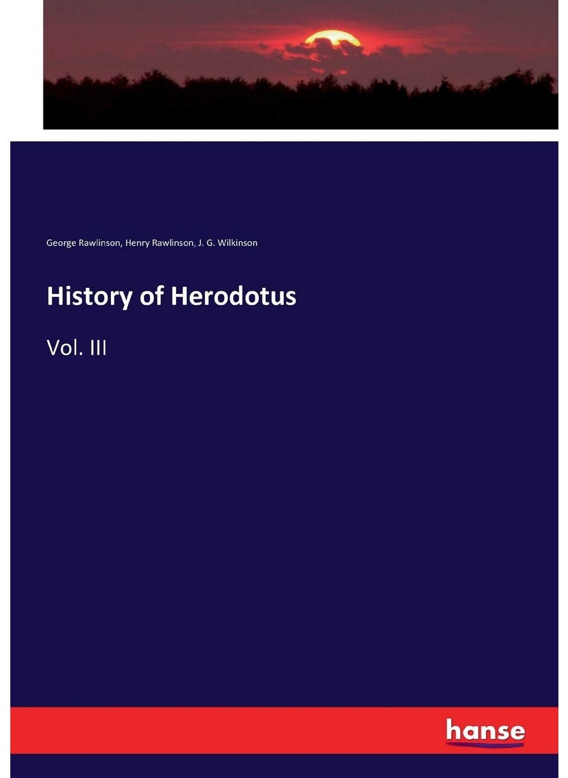 History of Herodotus: Vol. III  - Image 1