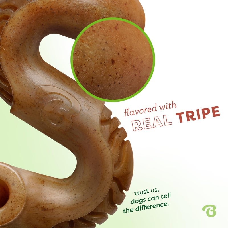 Benebone Tripe Bone Durable Dog Chew Toy for Aggressive Chewers, Real Tripe, Made in USA, Large - Image 2
