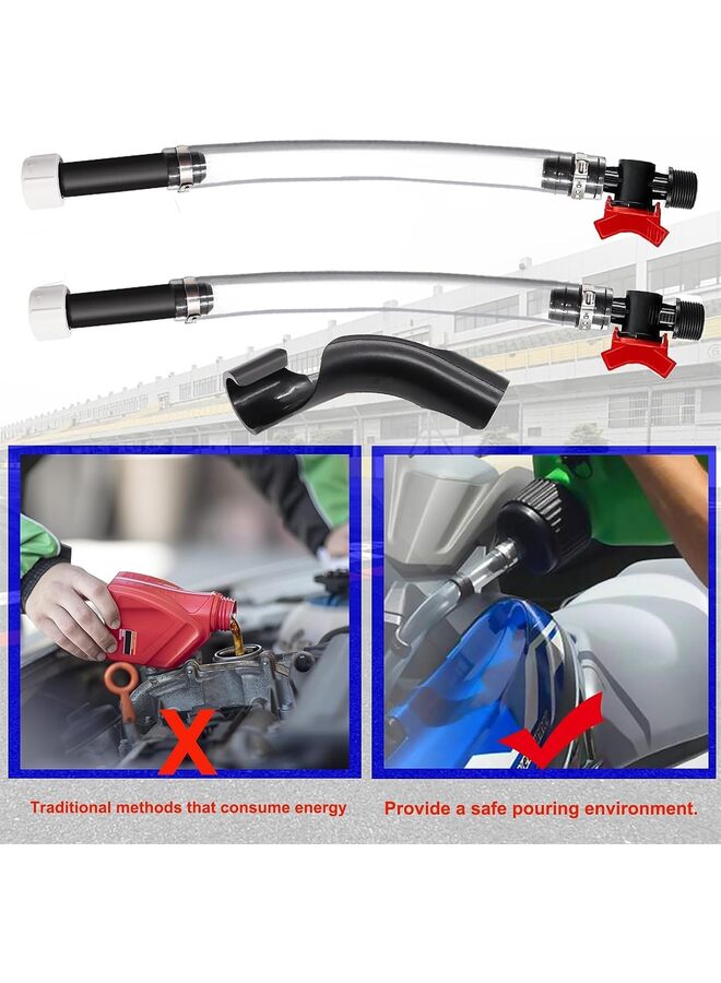 3 PCS Racing Fuel Hose with Ball Valve Shut Off,Racing Fuel Jug Hose with Hose Bender Kit.Suitable for Fuel Jugs,Jegs Jugs,LC2 Jugs Hose Racing Fuel Container Gas Fuel Tank - Image 4