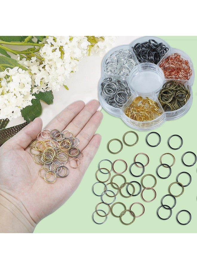 YAKA 300Pcs 14Mm1Box 6 Colors Open Jump Ring Ring Jewelry Keychain For Jewelry Making Accessories 1Pcc Jump Ring Open/Close Tool And 1Pcs Clear Box(0.55"/14Mm) - Image 5