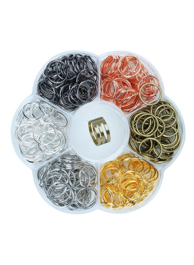 YAKA 300Pcs 14Mm1Box 6 Colors Open Jump Ring Ring Jewelry Keychain For Jewelry Making Accessories 1Pcc Jump Ring Open/Close Tool And 1Pcs Clear Box(0.55"/14Mm) - Image 1