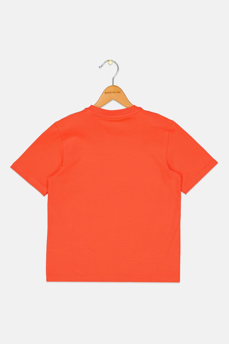 Adidas x Disney Kids Boy Sportswear Fit Short Sleeve Outdoor T-Shirt, Orange - Image 2