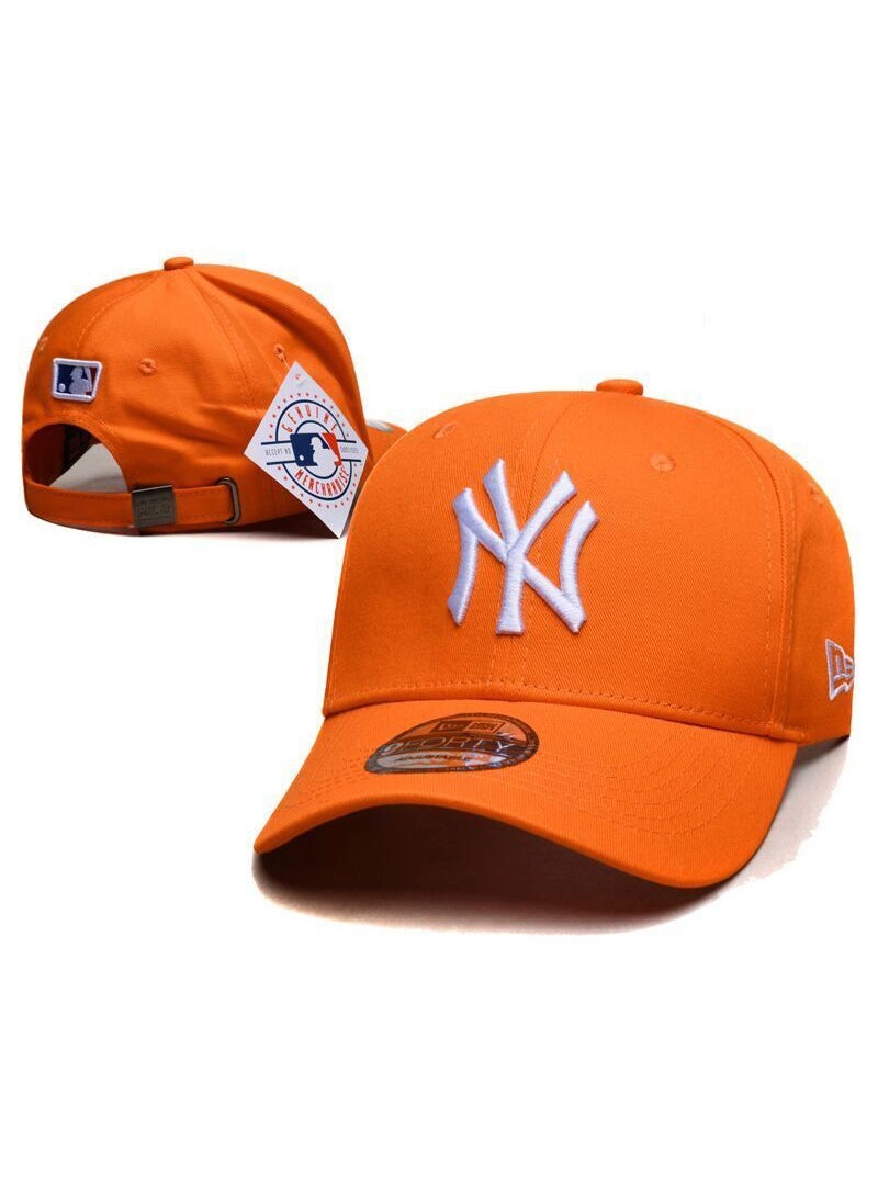 NEW ERA Orange NY Logo Baseball Cap, Sporty Casual Vibe