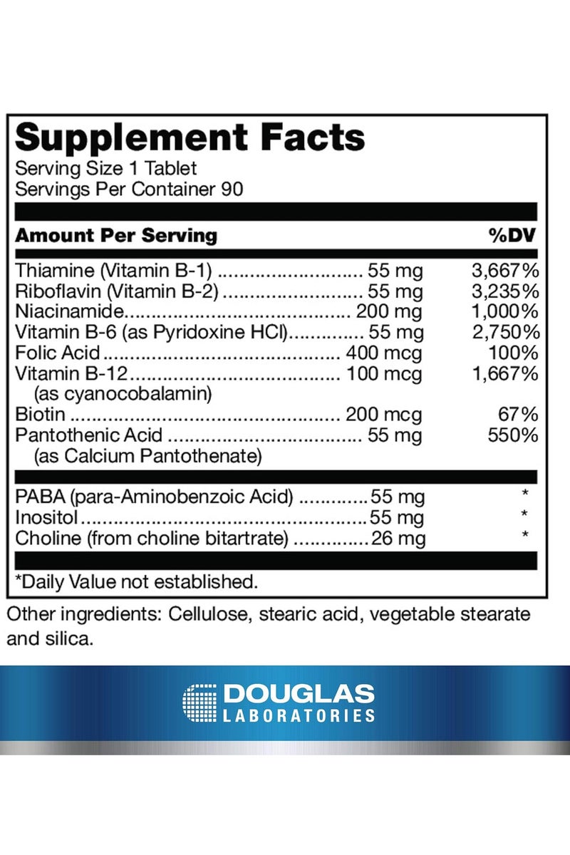 دوغلاس لابس مكمل غذائي Stress-B Plus 90 قرصًا - Image 2
