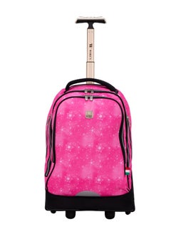Wires 3 Piece Kids School Trolley Bag laptop compartment Big Wheels With Lunch bag & Pencil Case  - Image 2