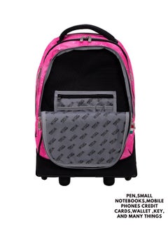 Wires 3 Piece Kids School Trolley Bag laptop compartment Big Wheels With Lunch bag & Pencil Case  - Image 3