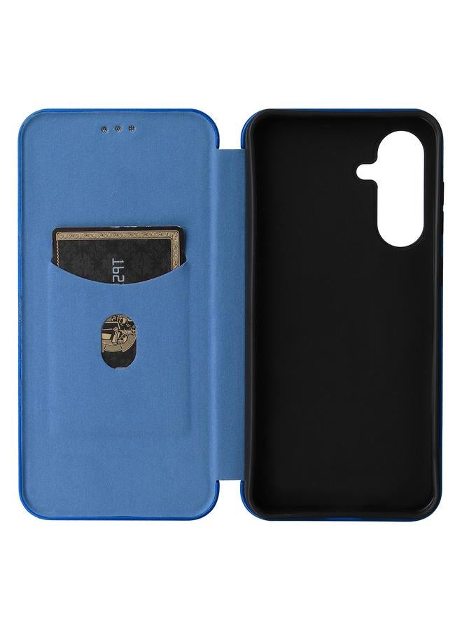 S-TOP Case For Samsung Galaxy A56 5G Carbon Fiber Texture Flip Leather Phone Case - Image 4