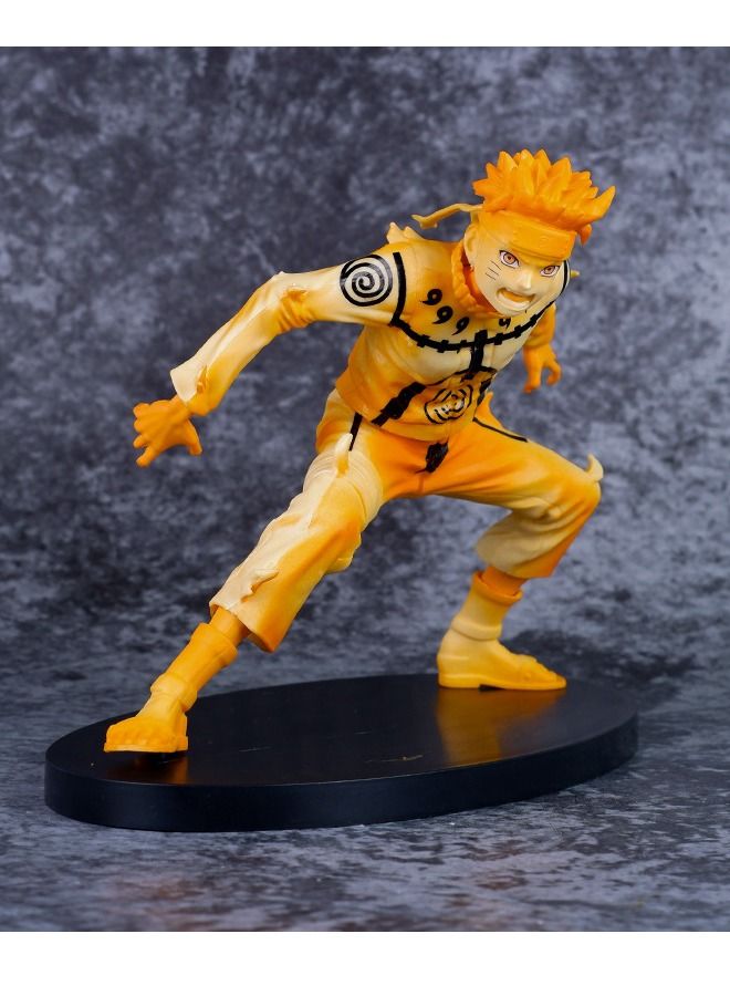 Naruto Anime Naruto Action Figure with Base, Rikudousennin Modo Figure Toy, Anime Realistic Statue Figure, Office Desktop Decoration Ornaments, Super Collectible Model Statue Anime Figure Toy 15CM - Image 3