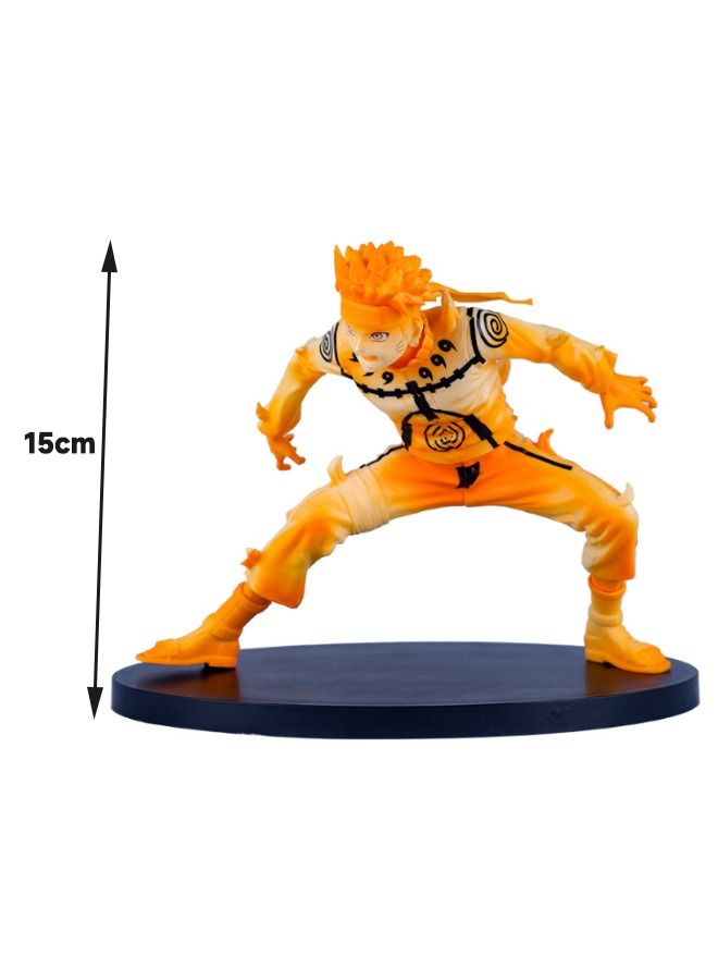 Naruto Anime Naruto Action Figure with Base, Rikudousennin Modo Figure Toy, Anime Realistic Statue Figure, Office Desktop Decoration Ornaments, Super Collectible Model Statue Anime Figure Toy 15CM - Image 2