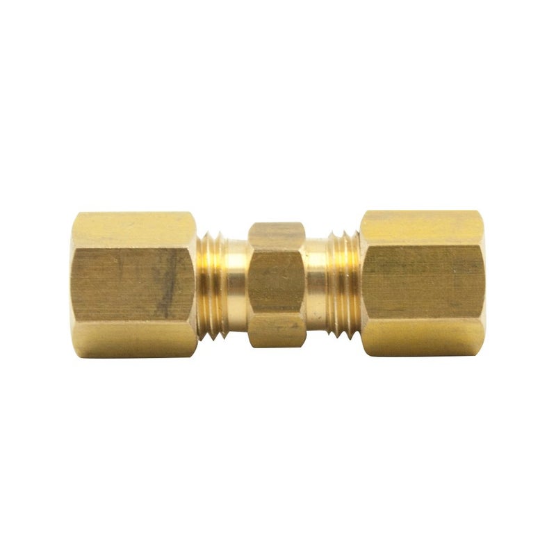 Legines Brass Compression Tube Fitting  Union  5/16"" Od X 5/16"" Od  Pack Of 2 - Image 4