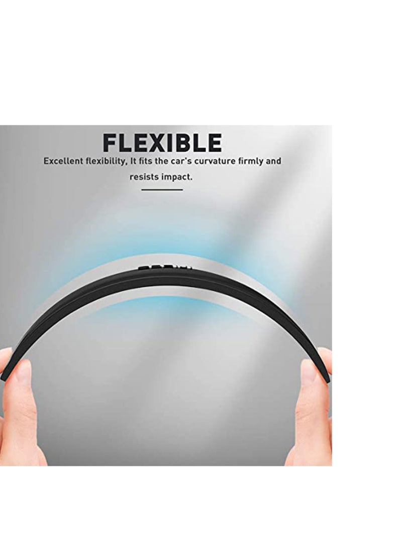 SYOSI Car Door Edge Guards, 6pcs Rubber Car Door Protector with Silicone Protect Car Edge Side Door for All Vehicles, Soft, High Adhesive, Waterproof, Heat-resistant, Abrasion-resistan (Black) - Image 3