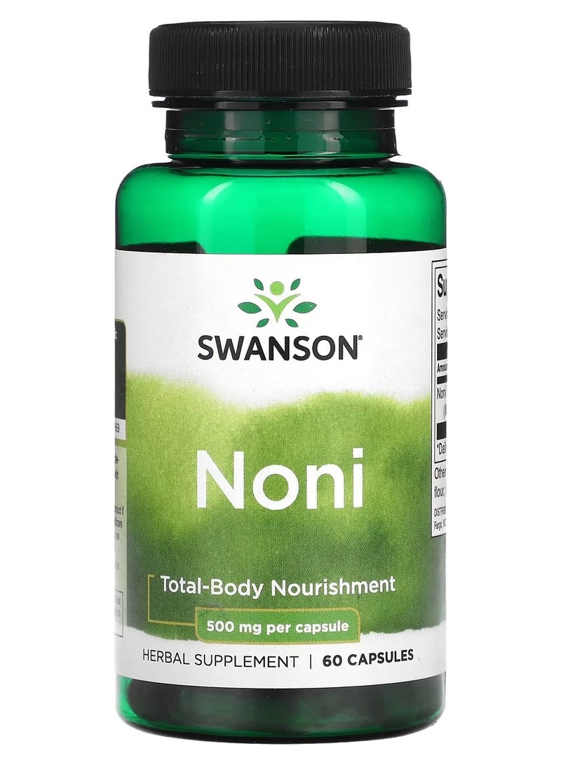 Swanson, Noni, 500 mg, 60 Capsules