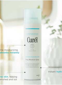 Curel Japanese Skin Care Deep Moisture Spray, Spray on Moisturizer for Dry Skin, Face Hydrating Spray with Ceramides, 5 Oz  - Image 5