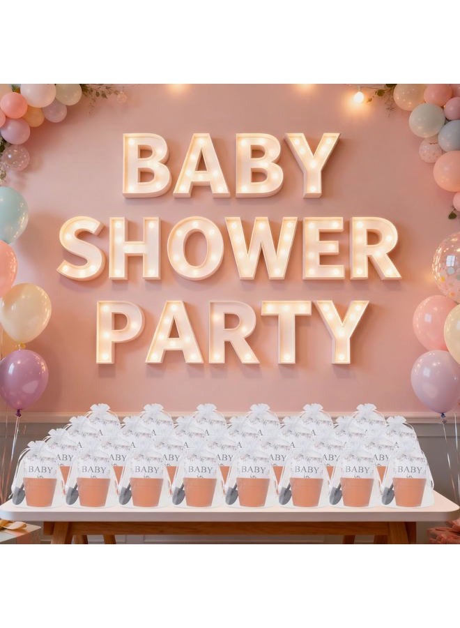 Wenceda 40 Set Baby Shower Party Favors Baby in Bloom Envelope Packets - Include 50 Packets 50 Flower Pots 50 Organza Bags 50 Garden Trowels - Favors for Guests Birthday Party (N-o-S-e-e-d) - Image 5
