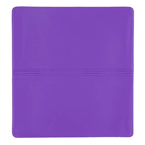 CAROUSELCHECKS Purple Vinyl Checkbook Cover, Top Tear Personal Vinyl Checkbook Cover - Image 5