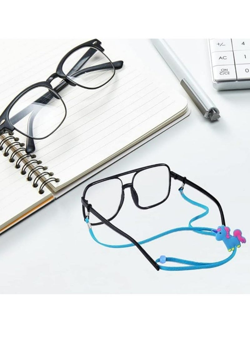 Generic Pack of 8 Kids Glasses Strap Unicorn Rainbow Adjuster Stretchy Eyeglass Strap for Boys Girls  - Image 5