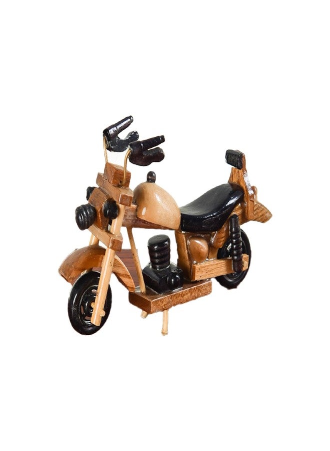 Fsocpen Handmade Wooden Motorcycle Decoration Model,Wooden Motorcycle Model Decorations for Home,Sculptures Collected by Motorcycle Enthusiasts (Color 3) - Image 3