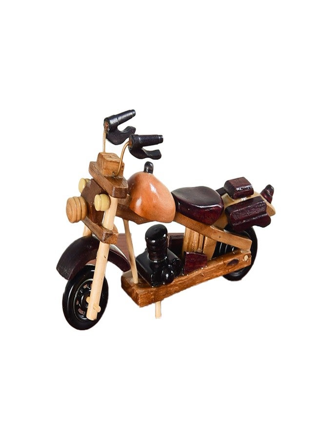 Fsocpen Handmade Wooden Motorcycle Decoration Model,Wooden Motorcycle Model Decorations for Home,Sculptures Collected by Motorcycle Enthusiasts (Color 3) - Image 4