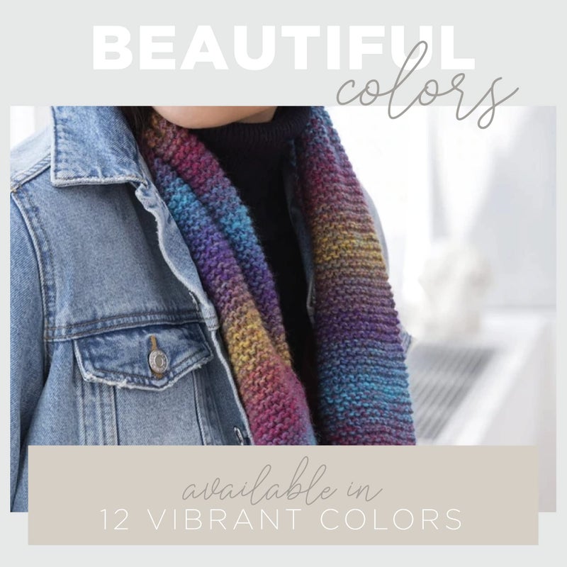 Lion Brand Yarn, Muticolor Ferris Wheel Yarn for Knitting, Crocheting, and Crafts, Wild Violets, 1 Pack - Image 3