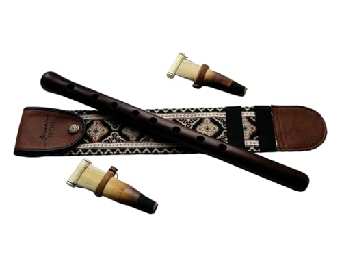 Theodoros Armenian Duduk, 2 Professional Reeds, Apricot Wooden Duduk, National Taraz Case, Playing Instruction - Image 2