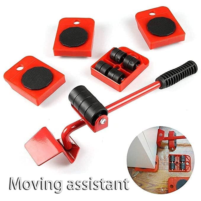 Faram Enterprise Furniture Lifter Mover Tool Set Heavy Duty Furniture Shifting and Mover with 4 Sliders for Easy and Safe Moving 360 Degree Rotatable Pads Suitable for Sofas and Refrigerators - Image 2